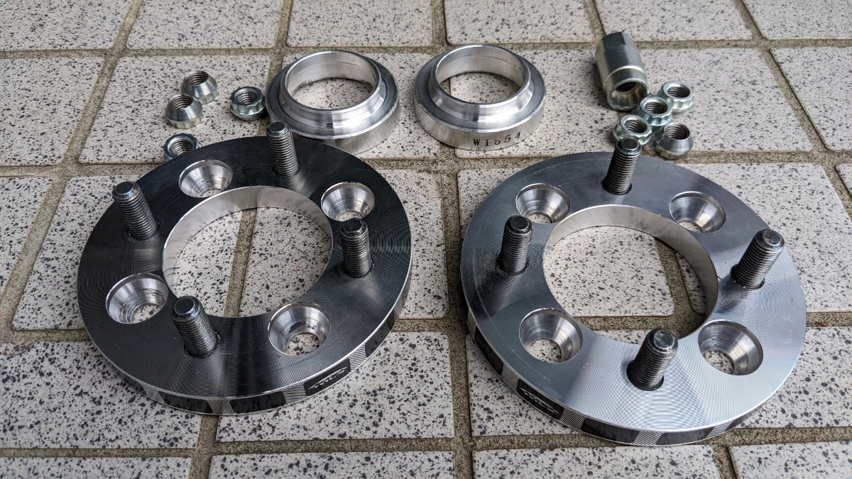 kics M12 P1.25 4H100→4H114.3 変換スペーサー15mm 【オンライン限定