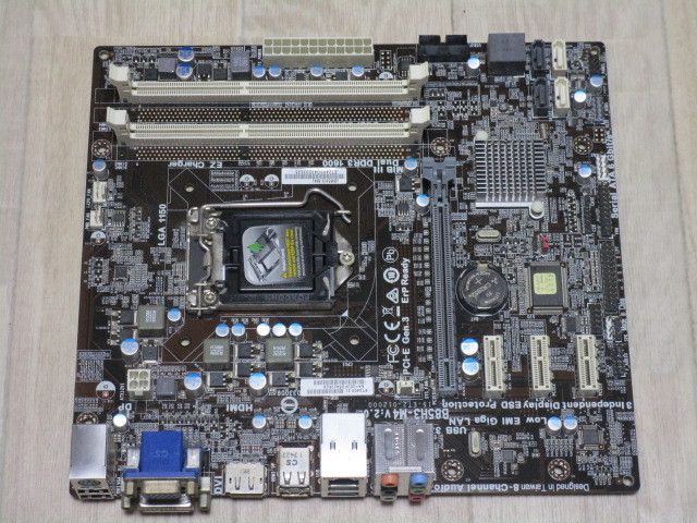 ★ECS B85H3-M4 V2.0 B85チップセット搭載 マザーボード 【LGA1150】_画像1