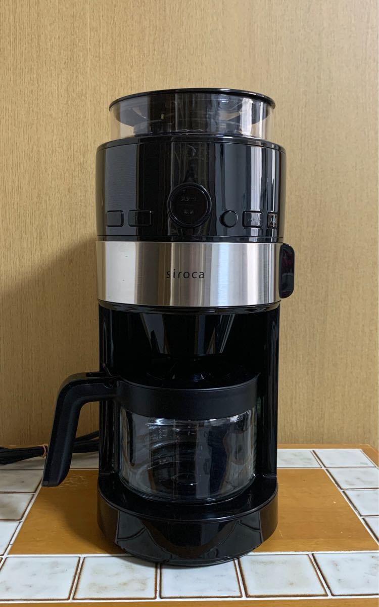 値下げ！　siroca 2021年製　シロカ コーン式全自動コーヒーメーカー SC-C111 コーヒーメーカー