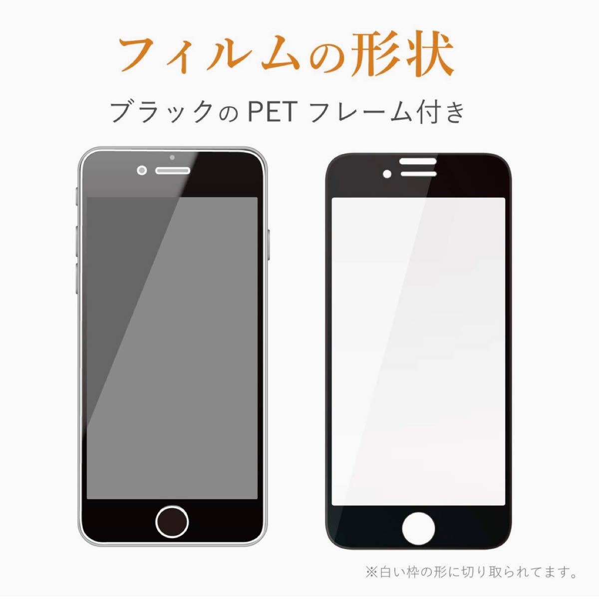 PayPayフリマ｜エレコム iPhoneSE3/SE2/8/7/6s/6ガラスフィルム/BLカット