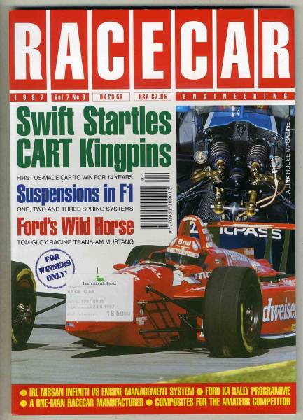 【c0171】1997年№3 RACECAR Engineering／スウィフト、F1サスペンション、フォードマスタングコブラTRANS-AM、..._画像1