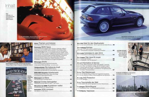 【c0240】1997/3 本国版 BMW MAGAZIN／BMWエンジンの構造、ルマン24時間レース、…_画像2