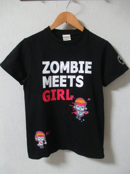 日本製 ランドリー ZOMBIE MEETS GIRL ゾンビ Tシャツ Sサイズ_画像1