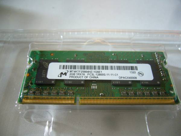蔵 最も信頼できる Micron SO-DIMM メモリ DDR3L-1600 PC3L-12800S 2GB ７ t669.org t669.org