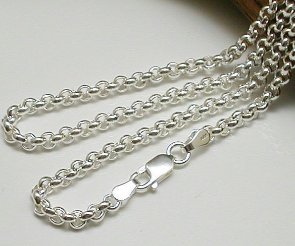 【SALE/37%OFF】 40cm ロールチェーン シルバー925 メンズ ネックレス 存在感有り 3.6mm rl240 ロールネックレス 太め チェーン メンズ シルバーネックレス シルバー
