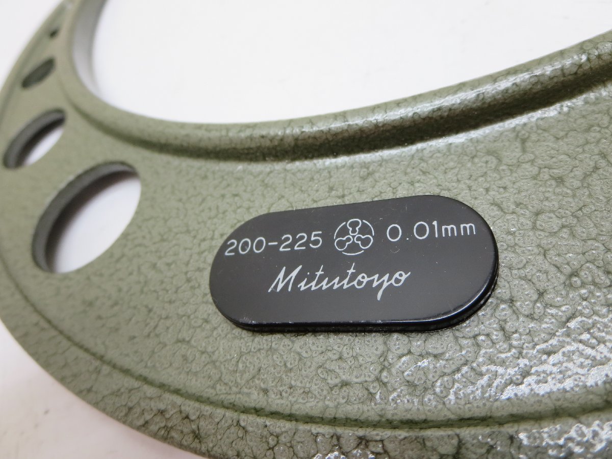 ミツトヨ　標準外側マイクロメータ　OM-225　200-225mm　測定工具_画像3