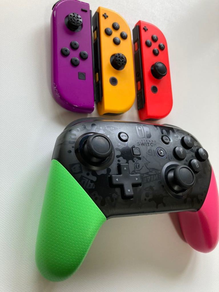 Nintendo Switch コントローラ スプラトゥーン2 ジョイコン 3つまとめ