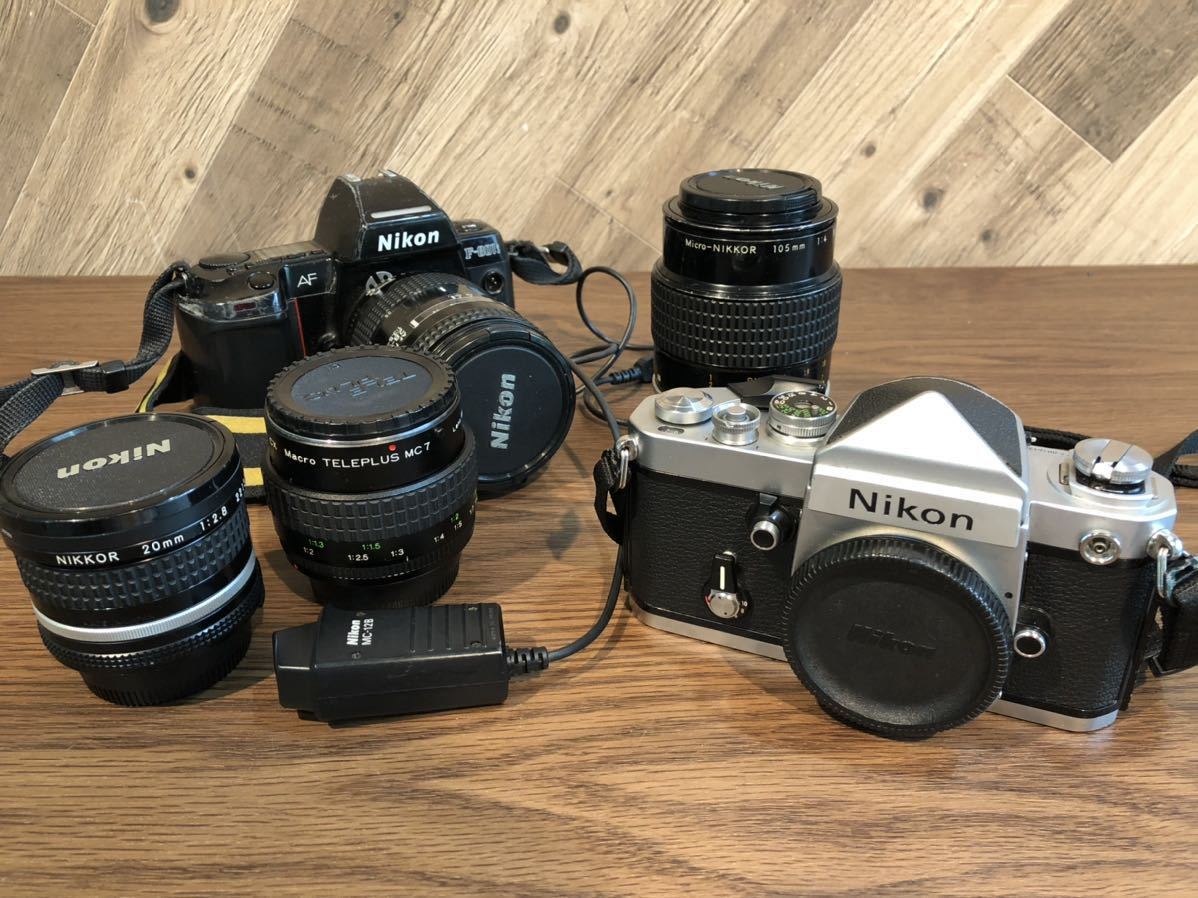 Nikon F2 105mmレンズとDR-3ファインダーとAS-1セット-