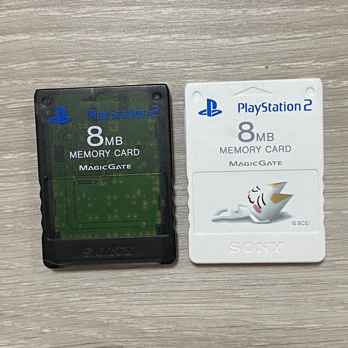 PlayStation 2  メモリーカード　トロと流れ星　8MB×2枚 PS2 純正品 SONY