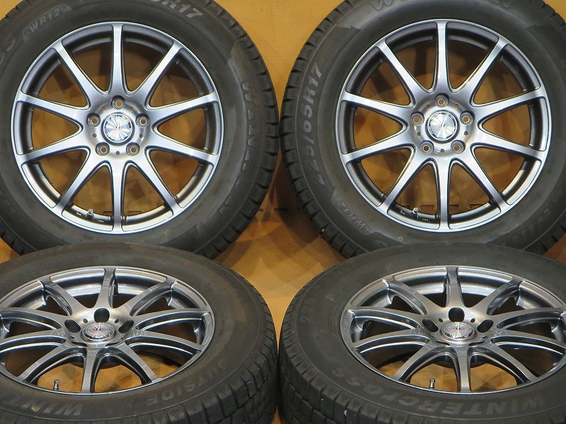 超美品 溝あり【ロクサーニ 20年製ウィンラン スタッドレス 225/65R17