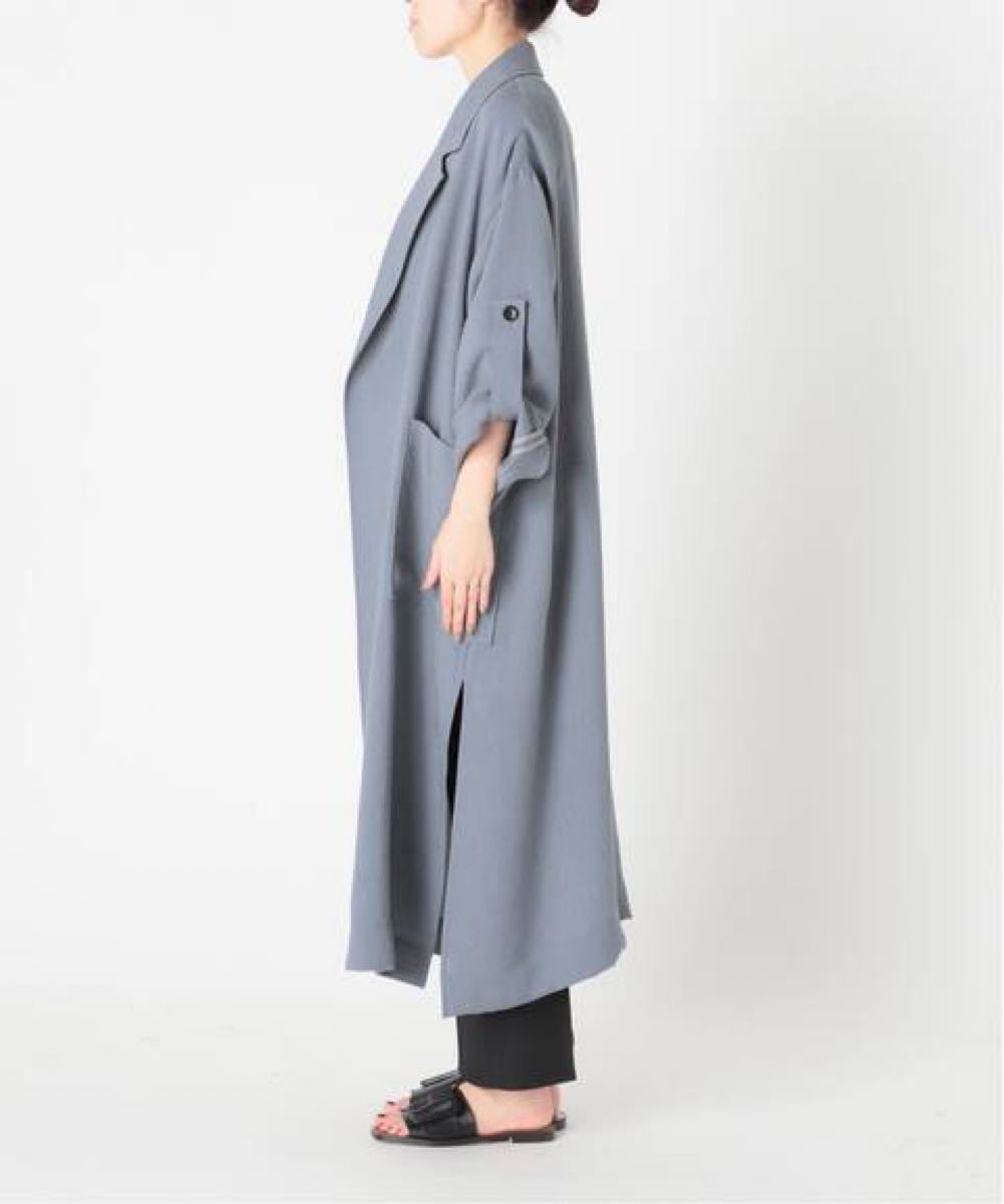 ☆新品☆Spick and Span☆ビッグカラーガウンコート☆ブルー☆38