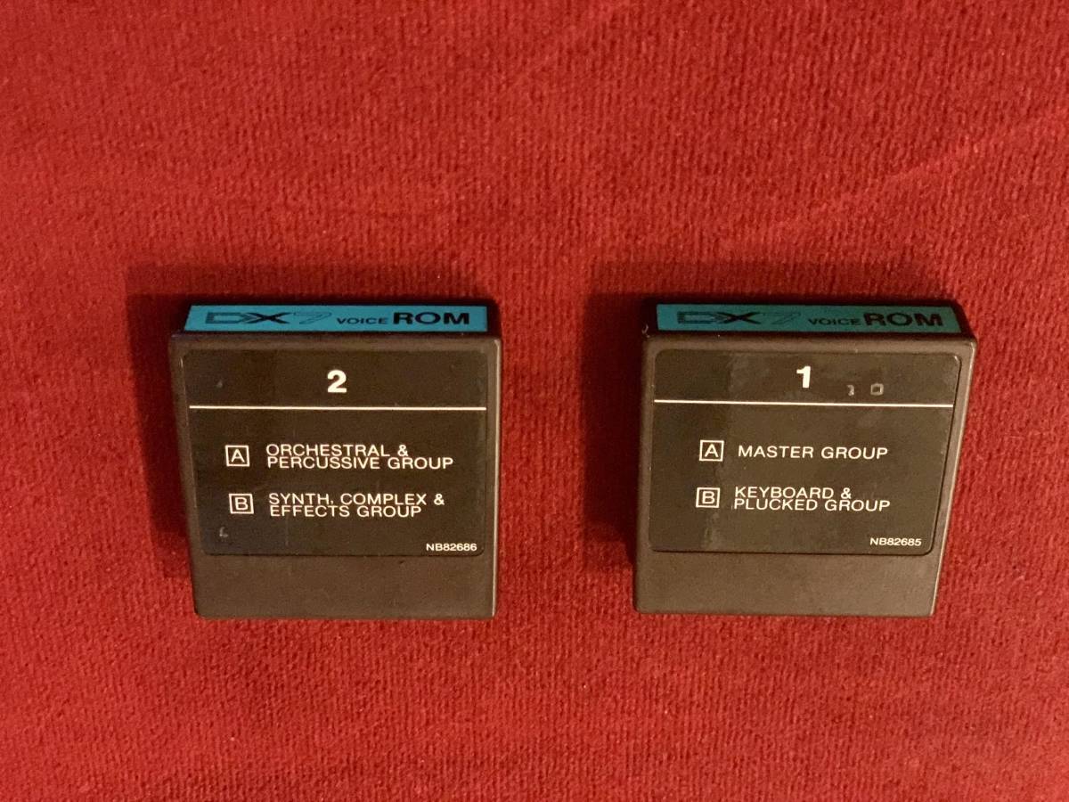 動作確認済み)YAMAHA DX7 VOICE ROM カートリッジ ROM ① ROM ② 2個