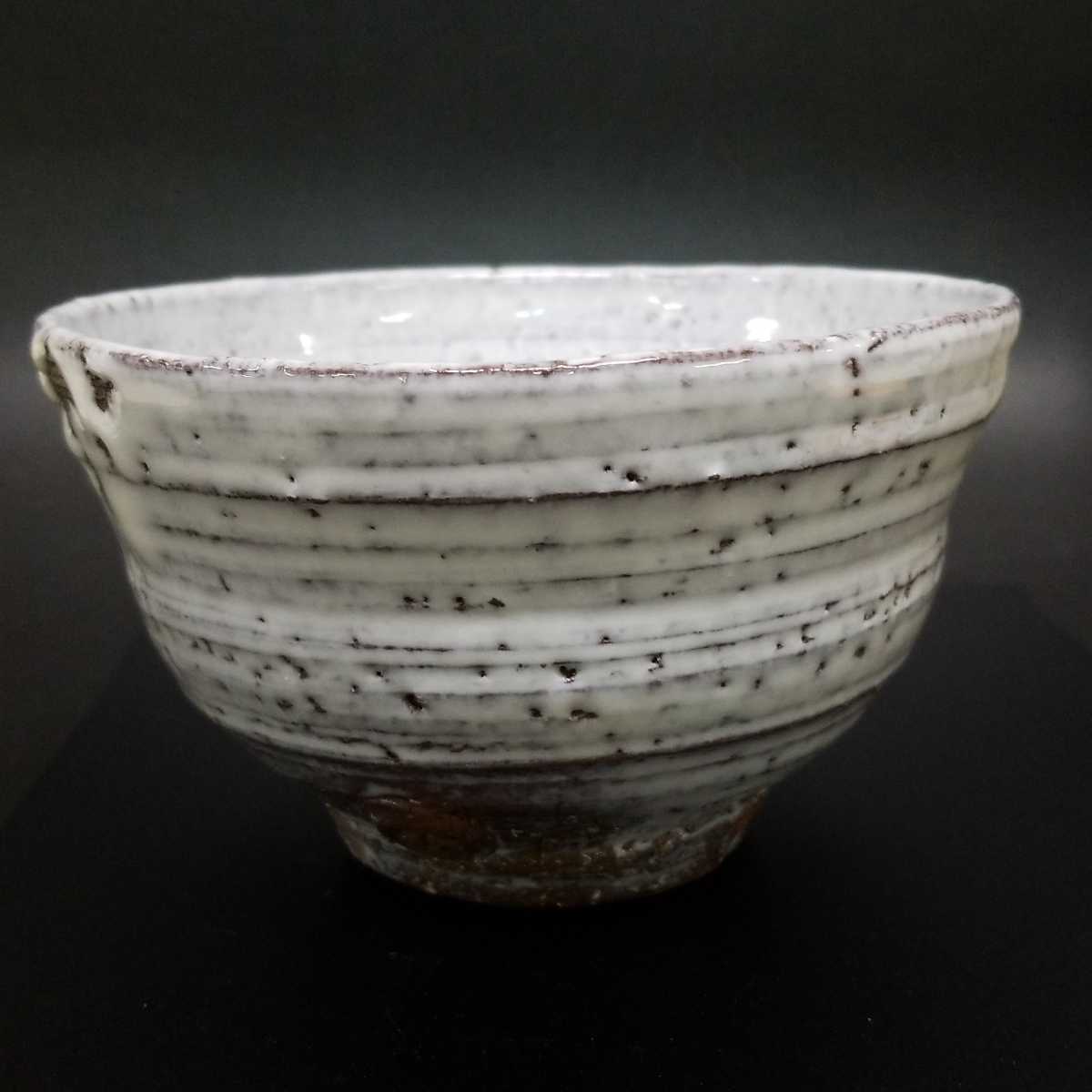 だきます ヤフオク! - 客73)萩焼 渋谷泥詩 白萩茶碗 茶道具 未使用新