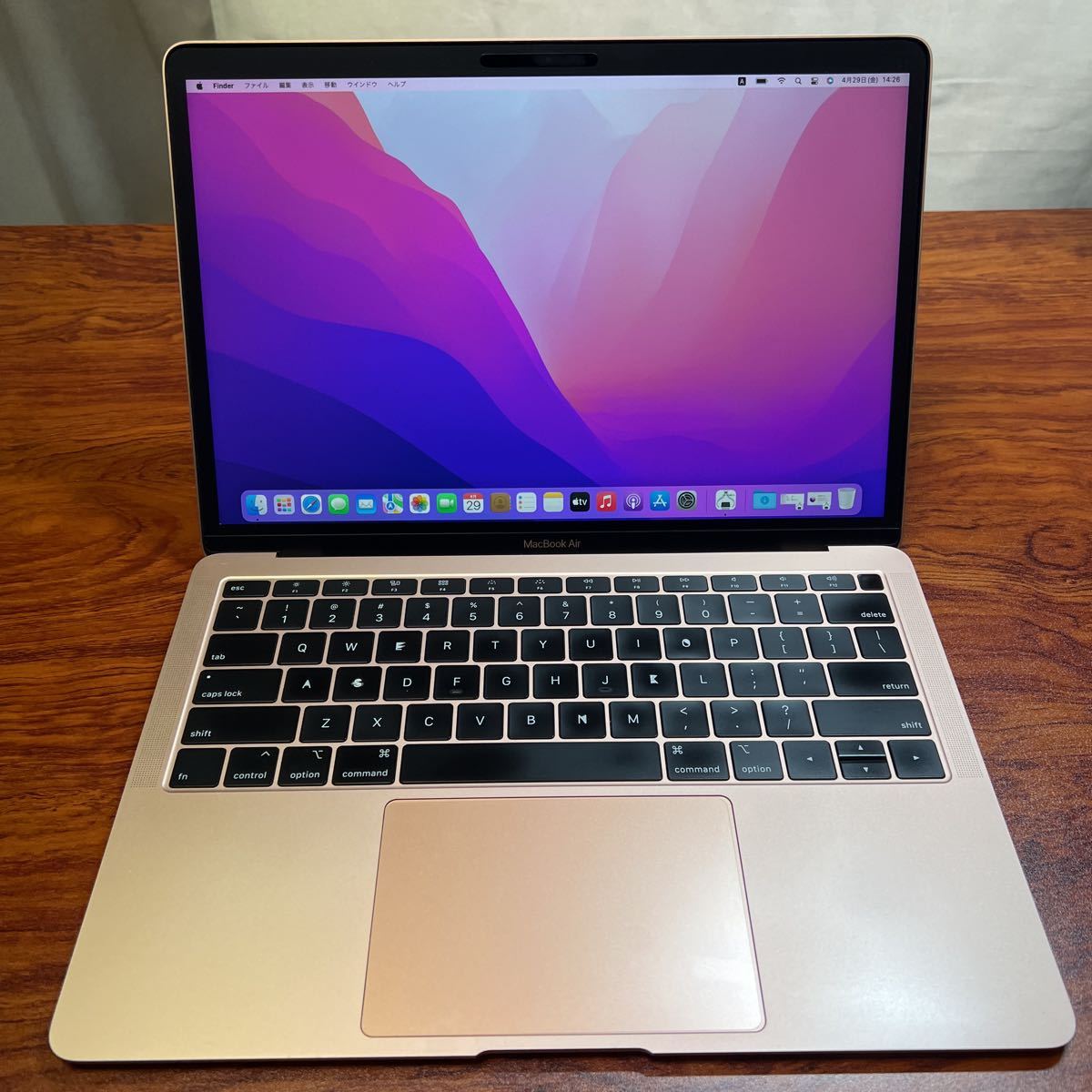 Apple MacBook Air 2019 ピンクゴールド Core i5 1.6GHz/16GB/SSD256G 