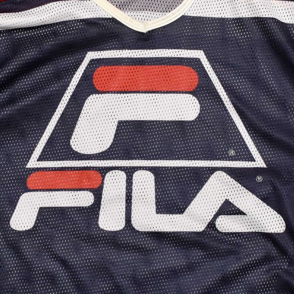 フィラ FILA 90s 長袖メッシュ ホッケージャージ シャツ グラントヒル