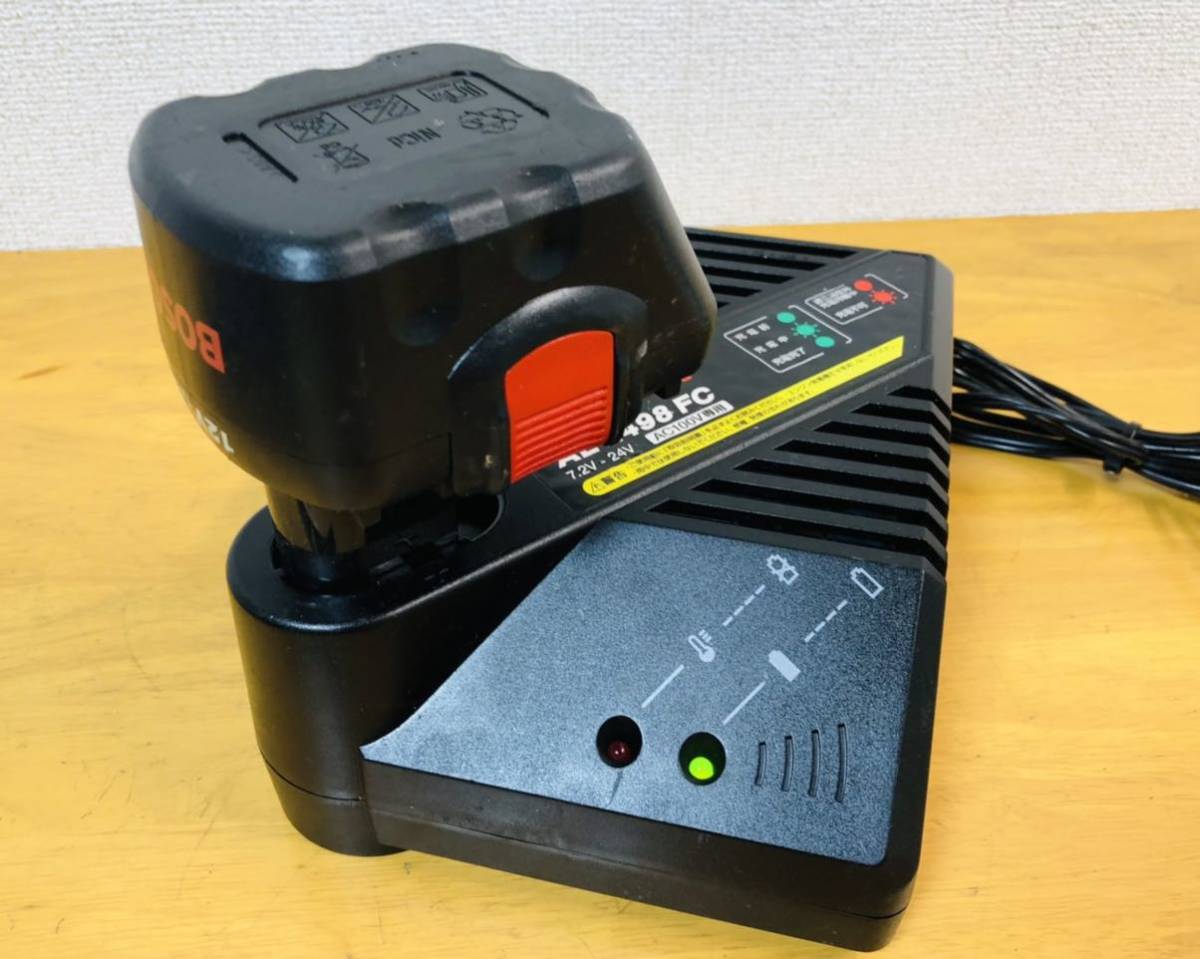 BOSCH インパクトドライバ GDR12V /急速充電器 AL2498FC 7.2v〜24v充電器 バッテリー2台付属 動作確認済み...._画像8