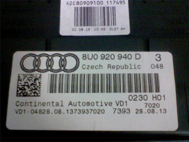  Audi Q3 ABA-8UCCZF original speed meter 41,297km CCZ 7AT 8U0920940D operation verification settled 