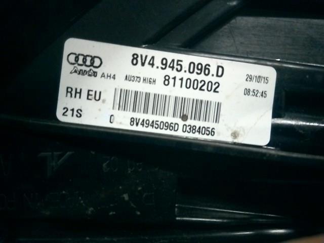  Audi A3 DBA-8VCXS original tail lamp right 8V4945096D operation verification settled ( light / lens 