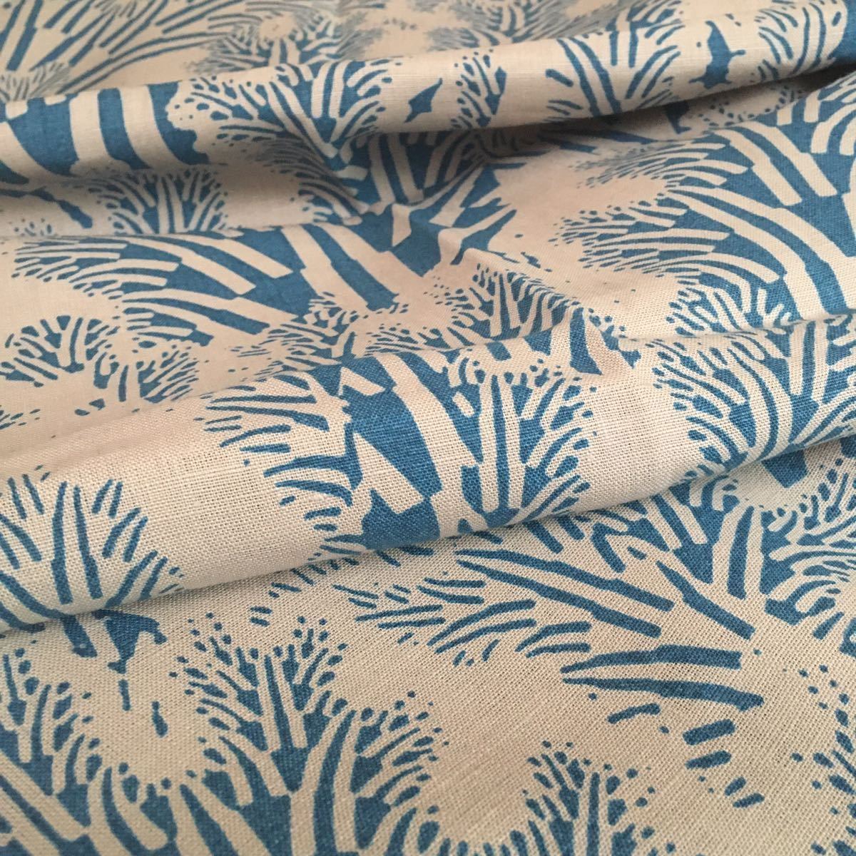  новый товар * Marimekko 29×72.meriheina хлопок linen лен серый водоросли редкость ткань голубой редкий meli разделение namarimekko