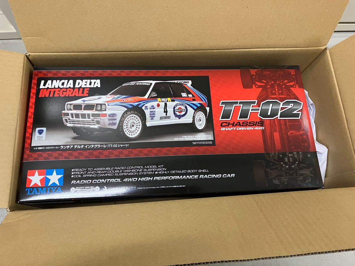 タミヤ 新品 未組立 1/10 RC ランチア デルタ インテグラーレ (TT-02