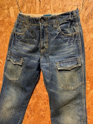  мужской брюки RAGEBLUE Rageblue Denim джинсы обработка индиго FD804 / примерно W32 единый по всей стране стоимость доставки 520 иен 