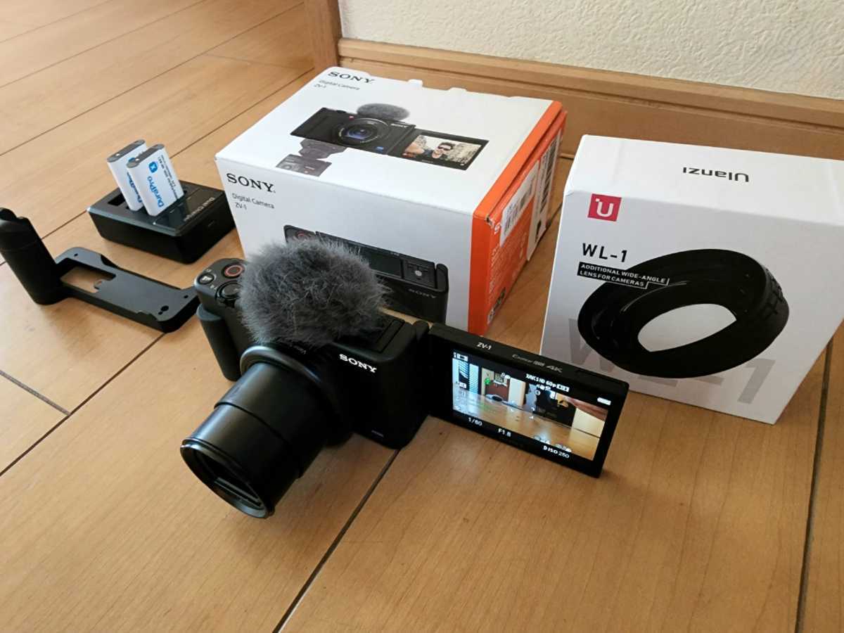 Yahoo!オークション - 【超美品】ソニーVlogカメラVLOGCAM ZV-1【プ...