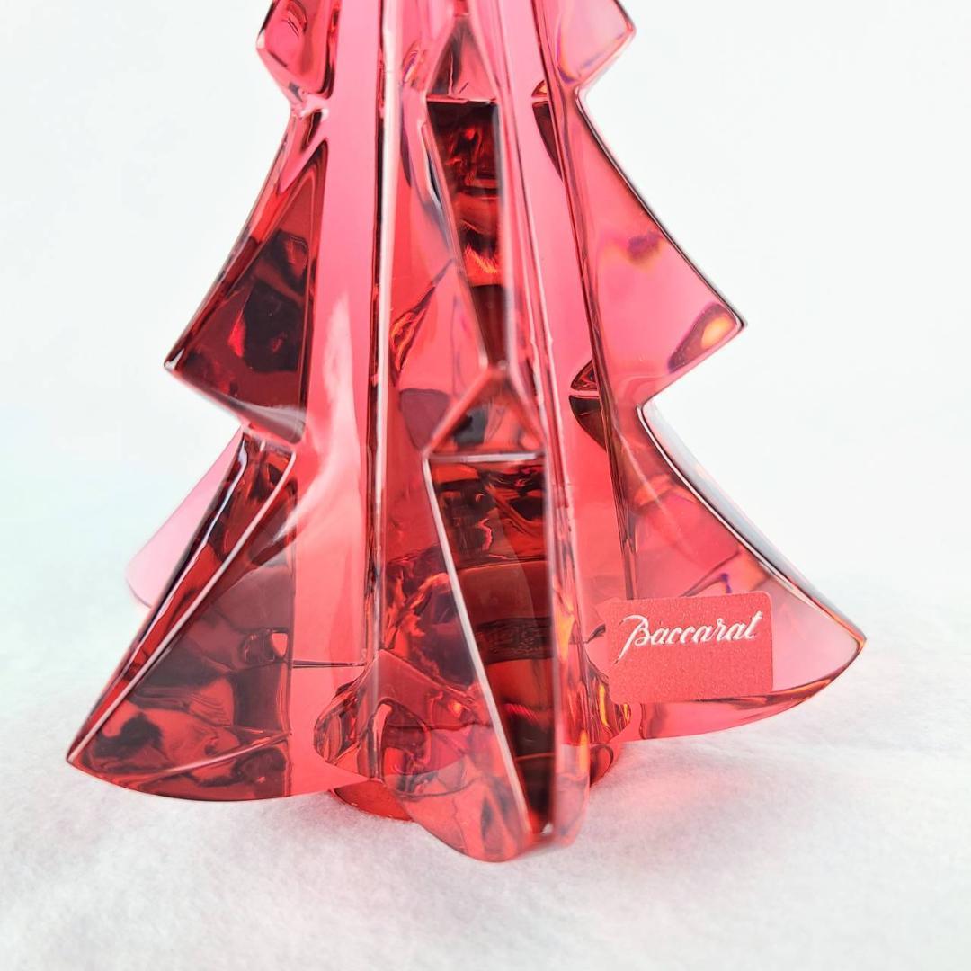 美品 ◇ バカラ Baccarat クリスマスツリー ノエル 2017 オブジェ 赤