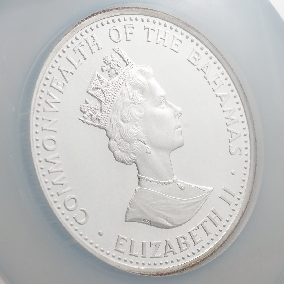 【最高鑑定◇大型銀貨】1987年 バハマ 25ドル銀貨 イサベル女王とコロンブス NGC PF69 ULTRA CAMEO/シルバー/アンティーク/コイン/モダン_画像8