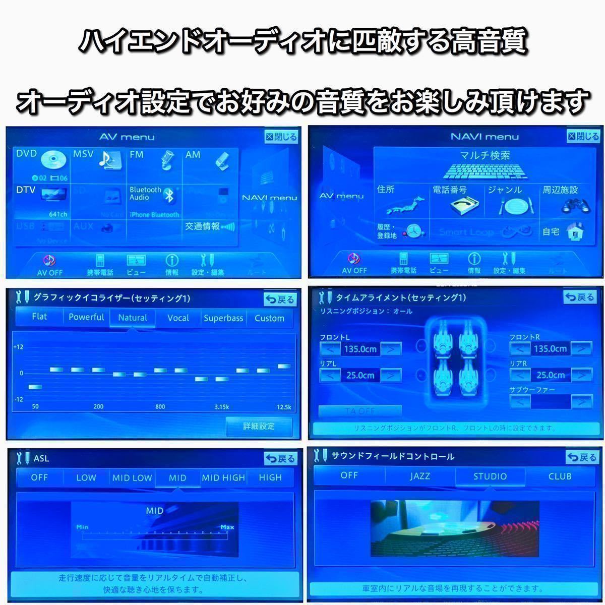 【新品画面交換済＋安心整備済】【2022年春更新】 カロッツェリア サイバーナビ AVIC-ZH77 ★フルセグ★Bluetooth★ HDD zh07 zh09 zh99_画像9