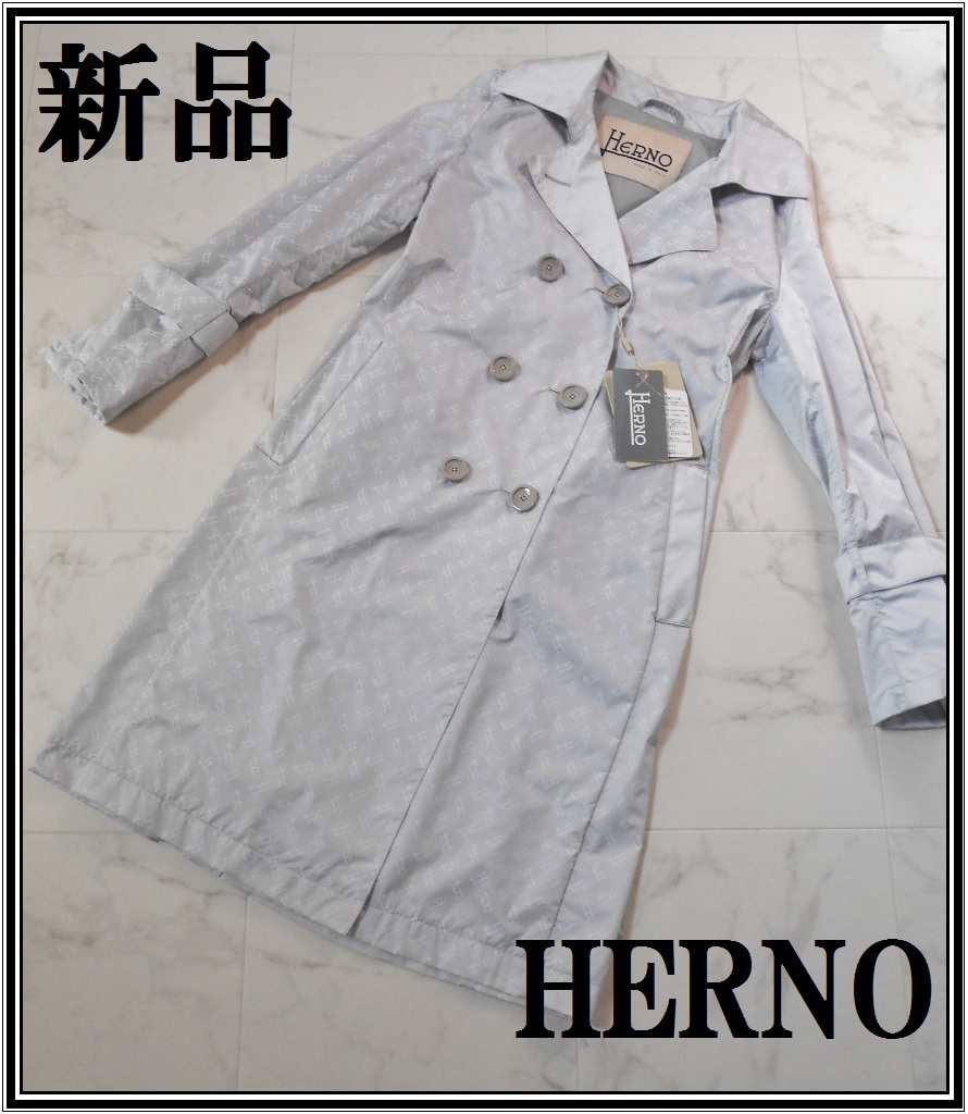 最新作の 撥水 HERNO 半額以下！新品☆16.2万 トレンチコート ロング