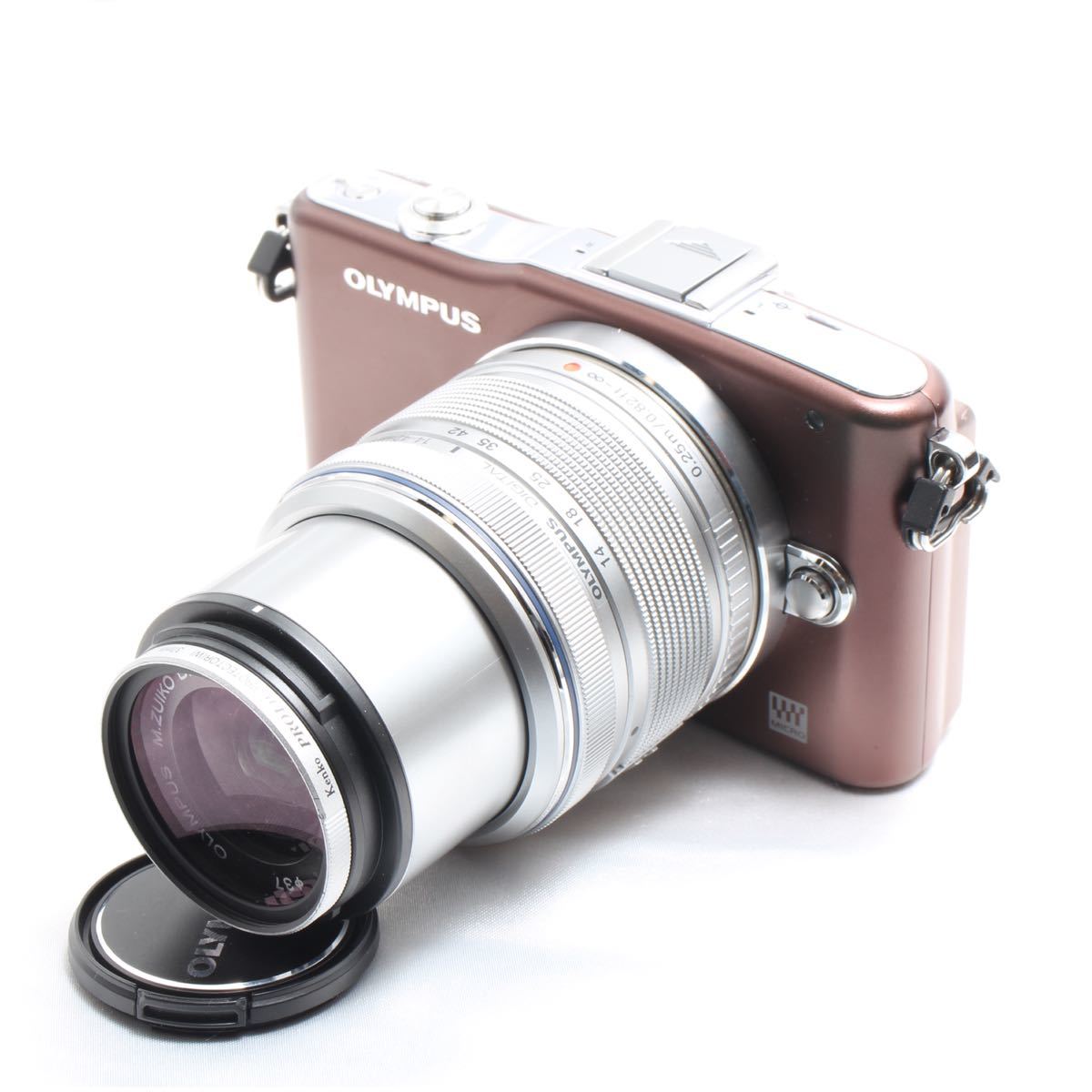 シルバーピーチ 【大人気】OLYMPUS オリンパス E-PM1 レンズキット