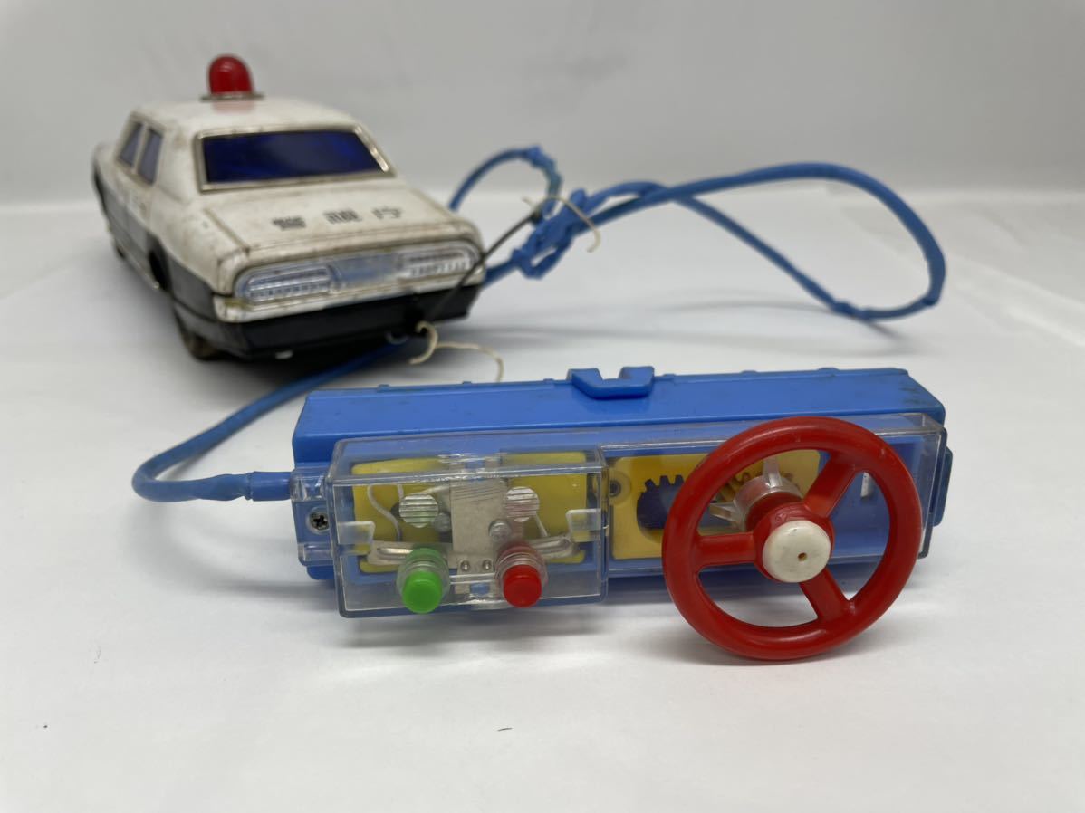 ブリキ パトカー 警視庁車 リモコン バンダイ 日本製 昭和レトロ