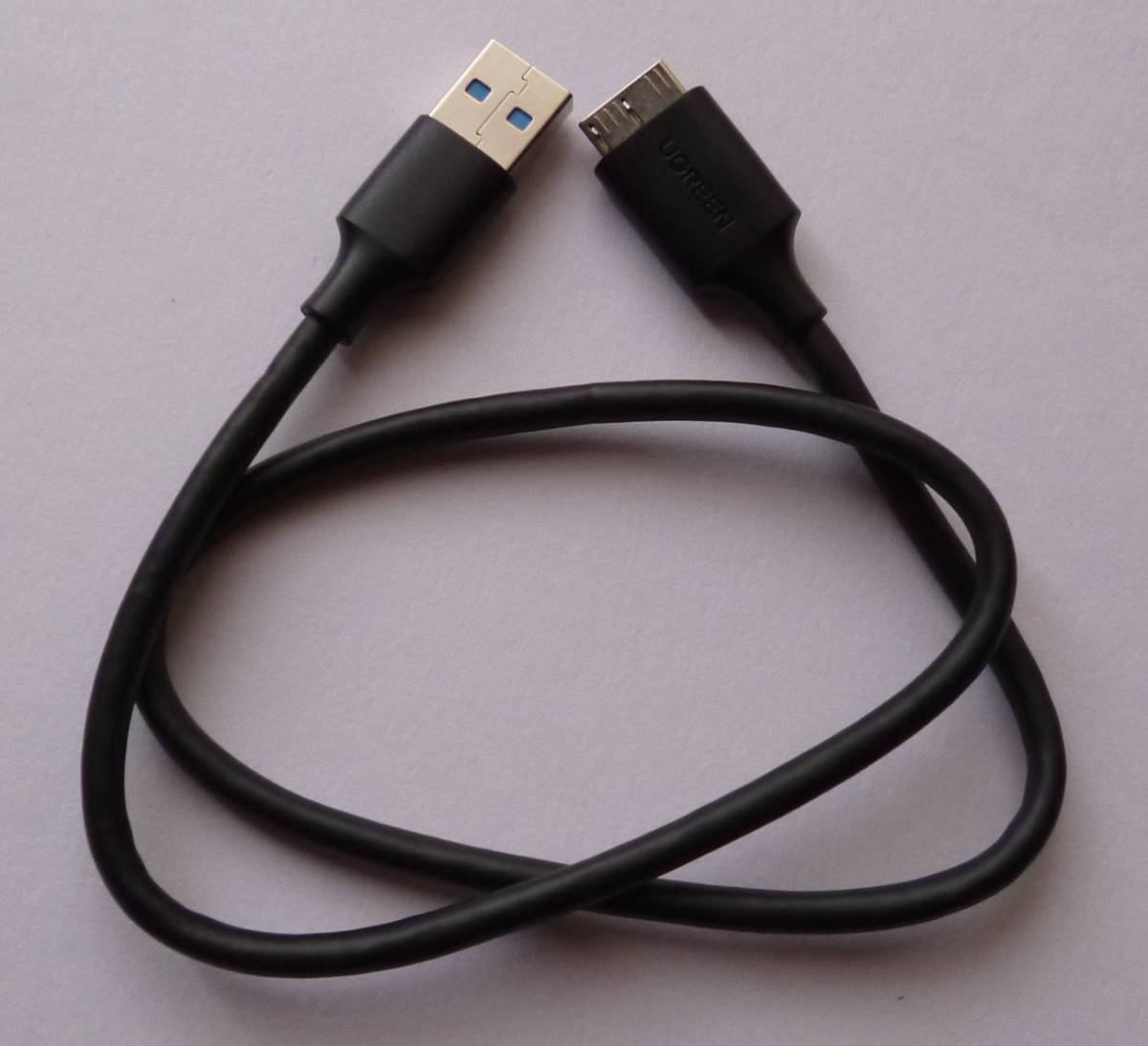 (8E7E)USB3.0ポータブルHDD500GB 稼働4108時間　新品UGREEN製ポータブルケース入
