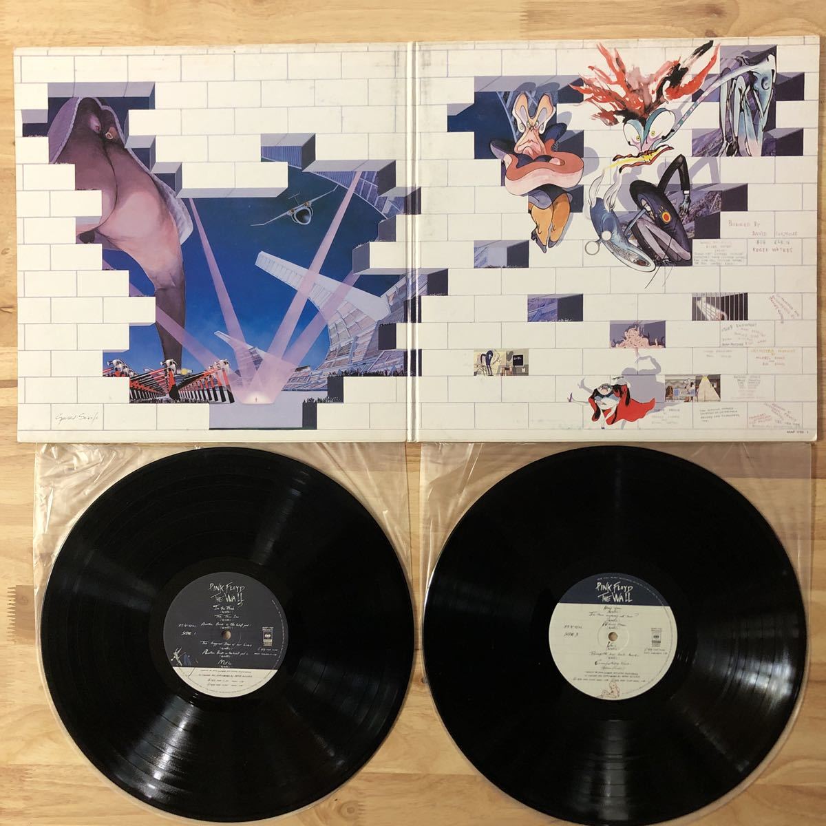 ピンクフロイド PINK FLOYD レコード LP 狂気 炎 THE WALL - 洋楽