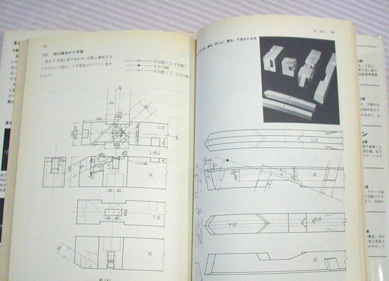経年感あり◆鹿島出版会 住吉寅七/松井源吾 木造の継手と仕口◆継ぎ手/建築/木工/木材/接合/技法/技術/大工