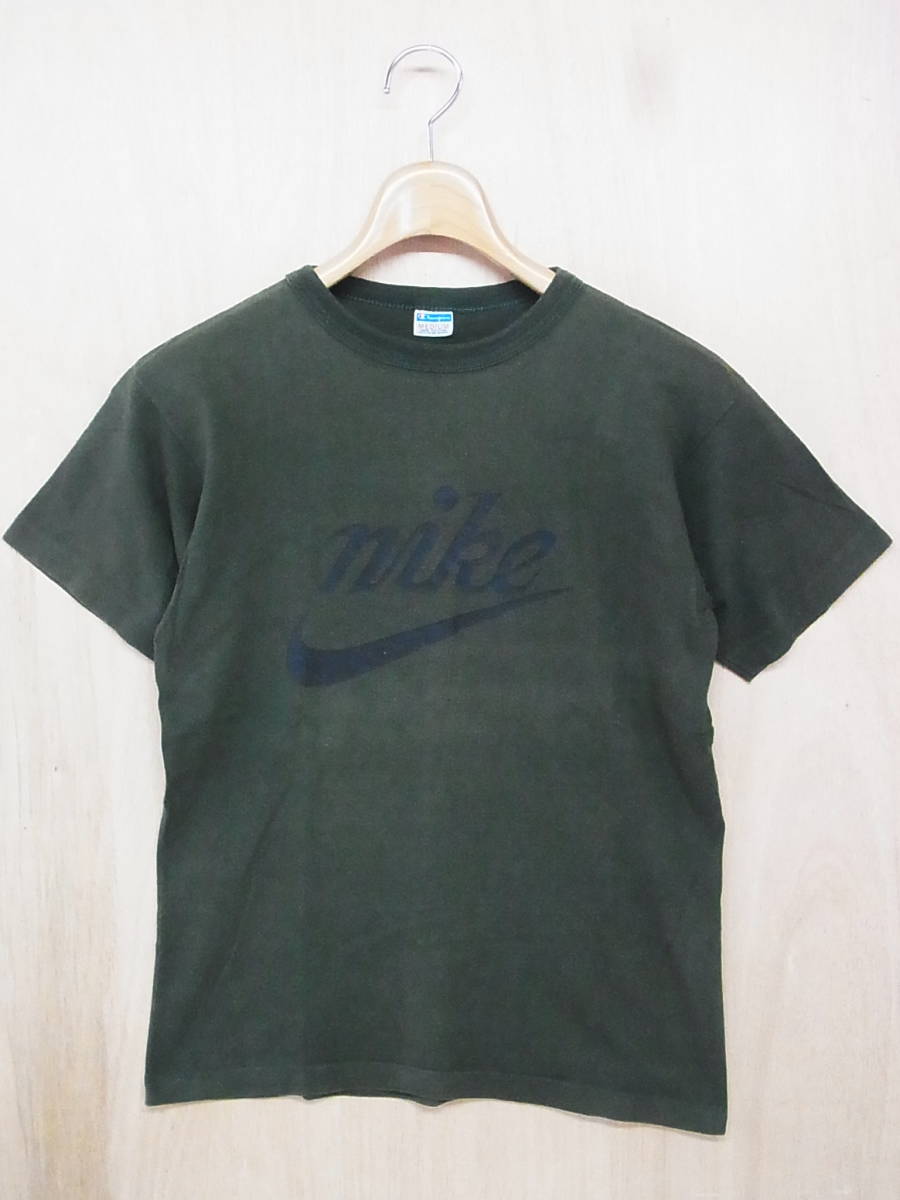 超希少 NIKE ナイキ 筆記体ロゴプリント 70S チャンピオンボディ