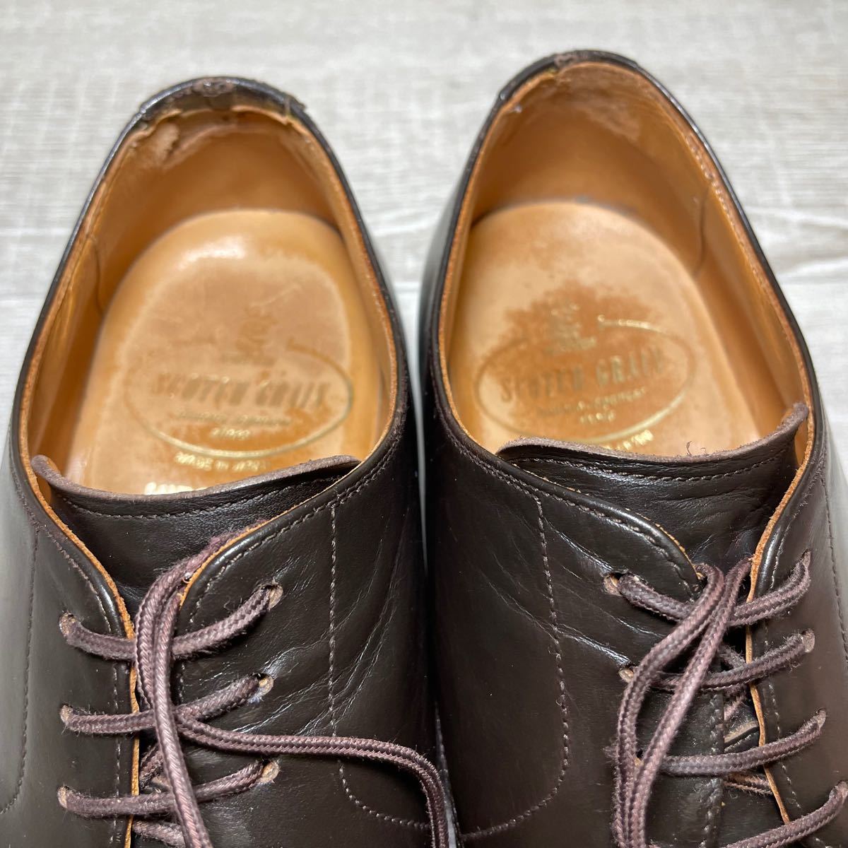 市販SCOTCH GRAIN Uチップ 24cm 4409 ダークブラウン ドレス