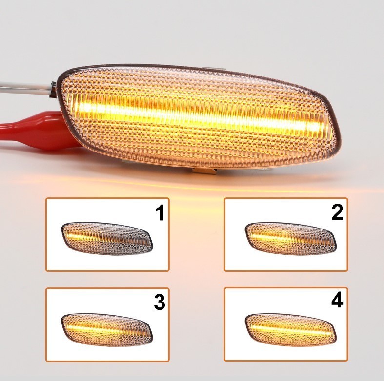 流星ウインカー♪ シーケンシャルウインカー♪ サイドマーカー プジョー 5008 シエロ プレミアム クリア_画像2