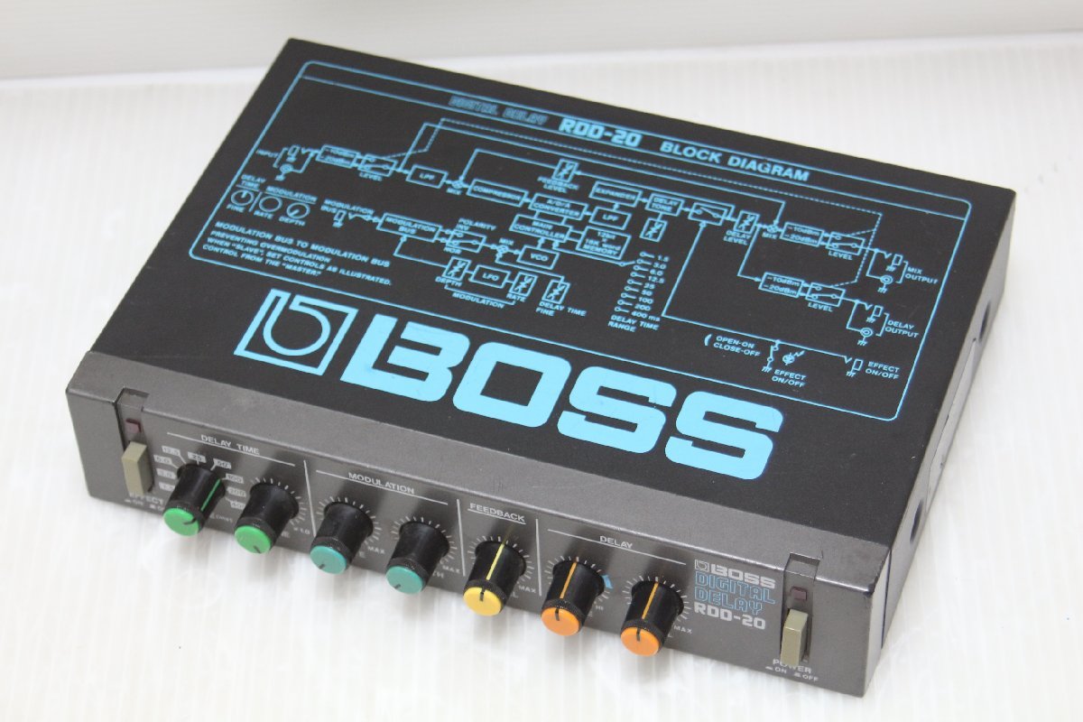 ■■BOSS RDD-20 ボス デジタルディレイ エフェクター 現状品 通電・音出し確認OK その他未確認（7960）
