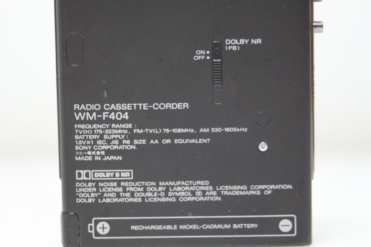[*09-4464]# Junk #SONY FM/AM recording Walkman WM-F404(2786)