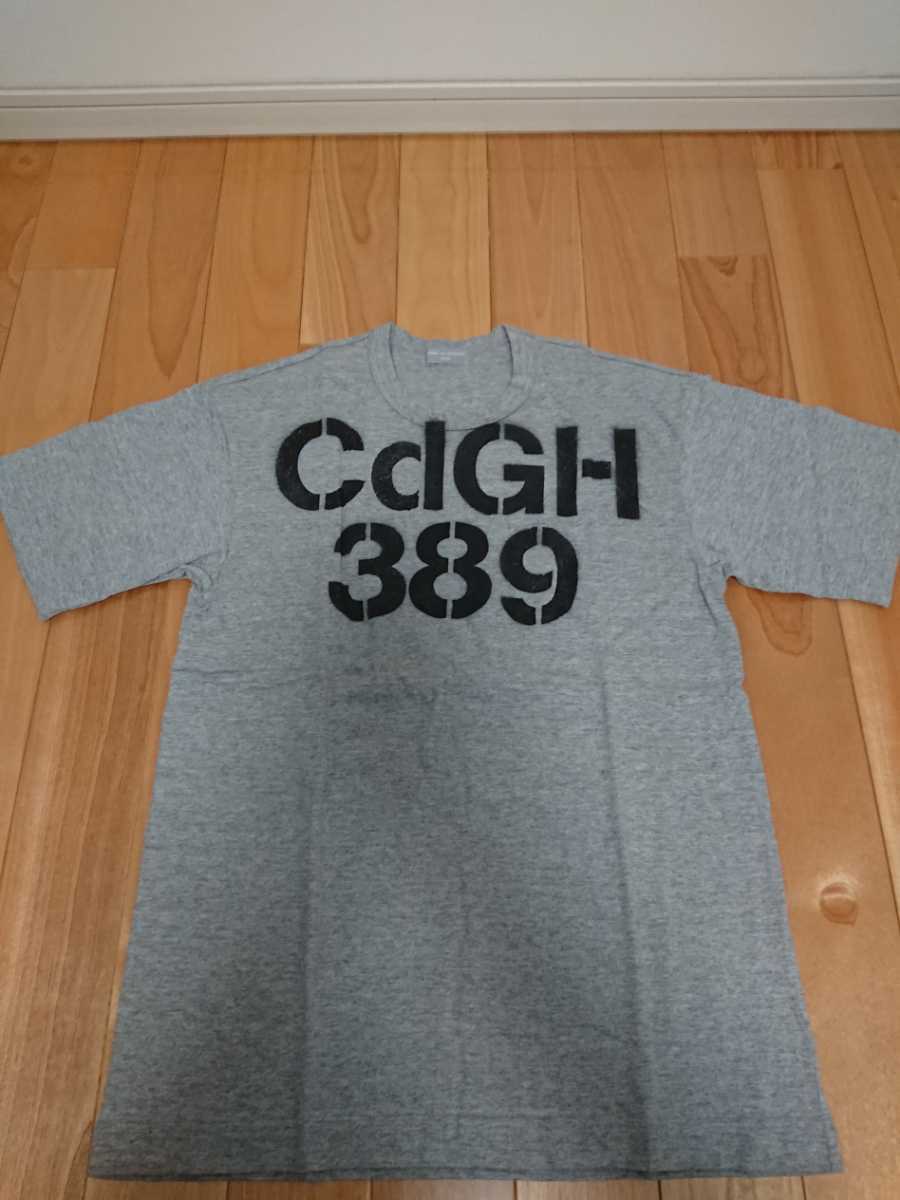 未使用激レア 送料無料 COMME des GARCONS HOMMEコムデギャルソンオム 半袖ロゴTシャツ グレー サイズM