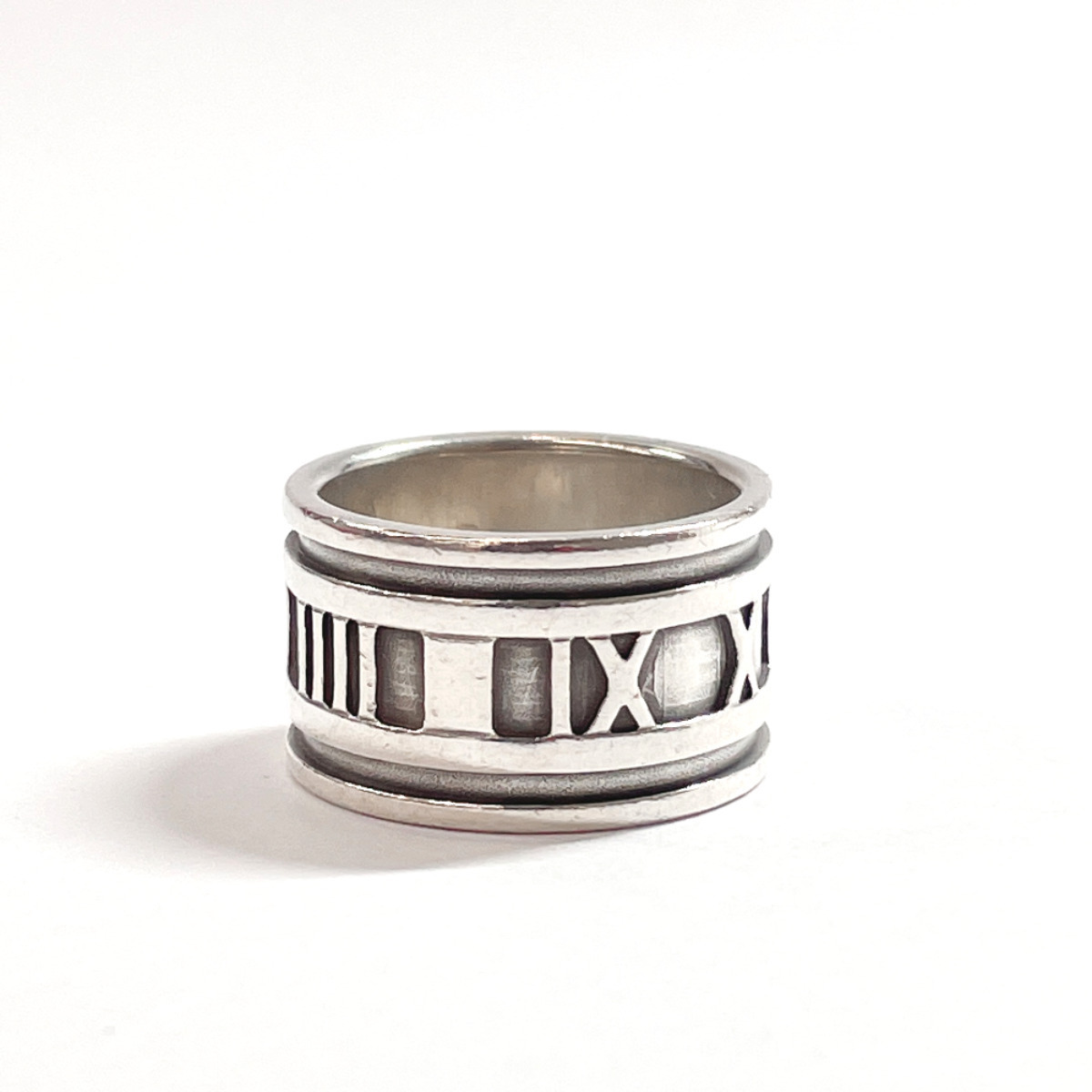 美品!ティファニー アトラス リング シルバー925 幅12mm 12号-