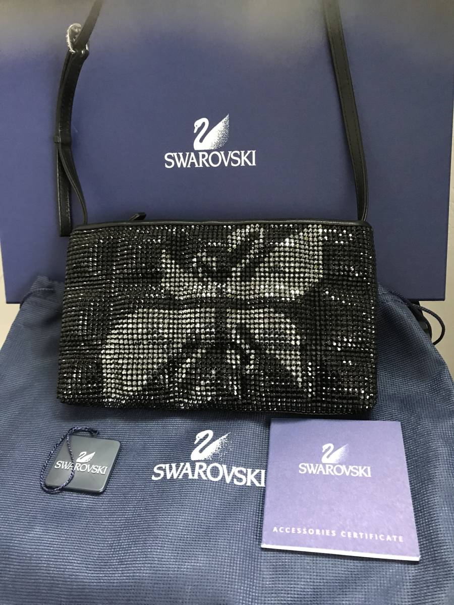 新品☆スワロフスキー SWAROVSKI クリスタル 『スワン フォーマル パーティバック』1033102