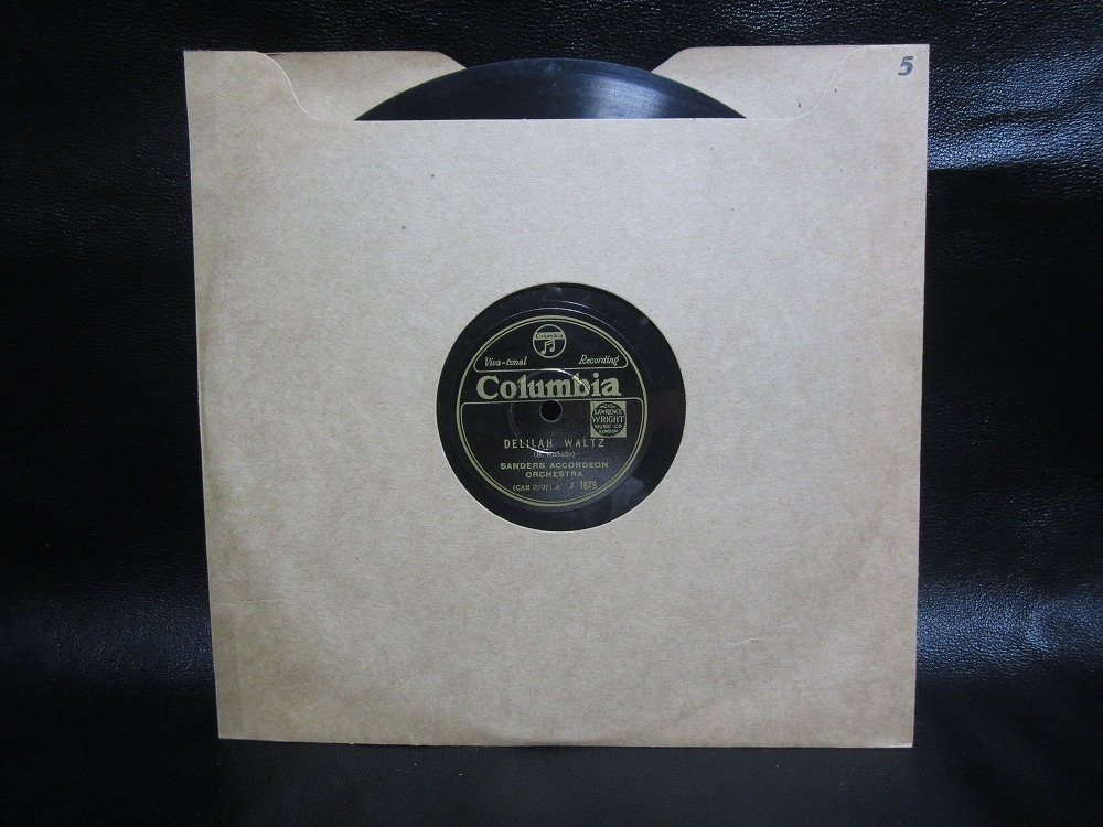 ★☆SP盤レコード DELILAH WALTZ / THE MISSOURI WALTZ SANDERS ACCORDEON ORCHESTRA 中古品☆★[4910] _画像9