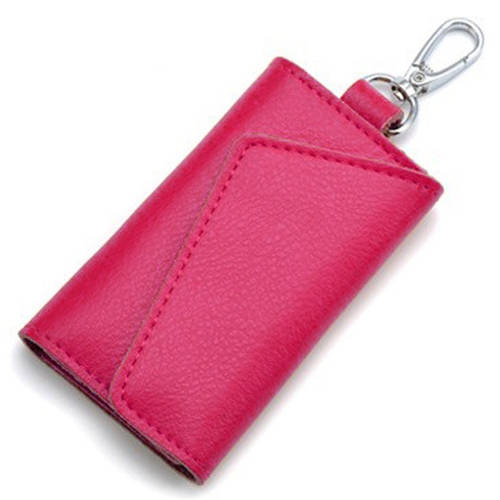  car key case key holder card inserting feeling of luxury rose red 
