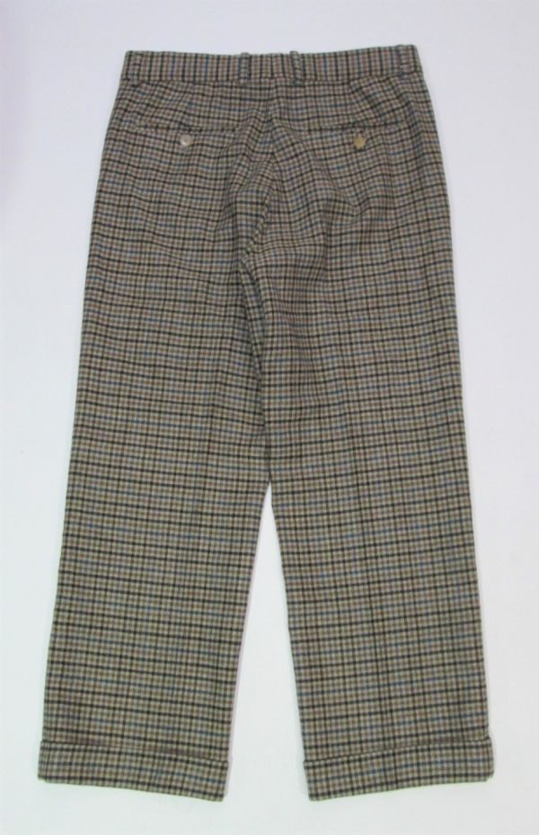 正規品 GUCCI 421653 MENS WOOL PANTS グッチ ウール チェックパンツ