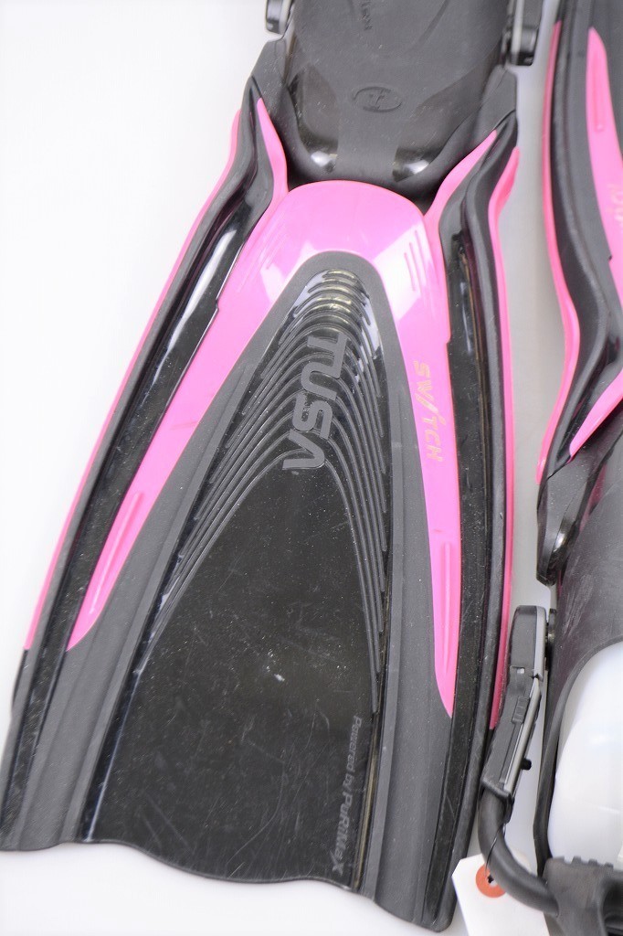 TUSAtsusa diving fins SWITCH HyFlex black / pink S size [Fin-220510NH]