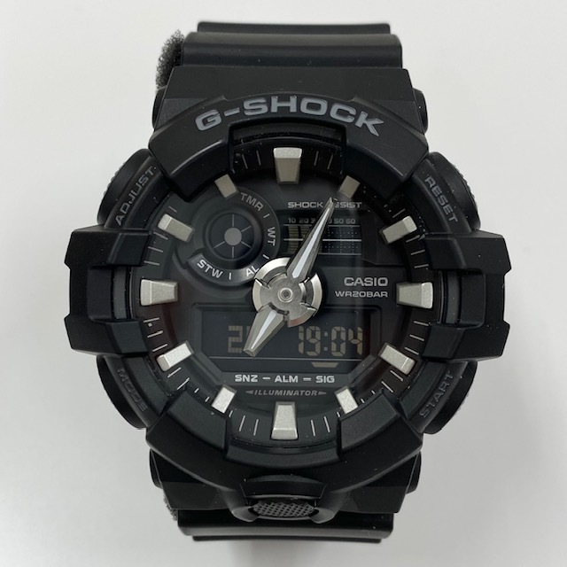 【IYS11/25・7】カシオ/Casio G-SHOCK ジーショック GA-700 クォーツ 腕時計 ブラック 現状品_画像2