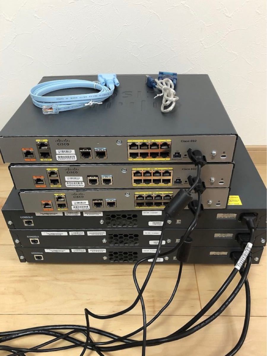 CCNA、CCNP】6台セットCisco892J、Catalyst2960 CCNA、CCNP】6台セットCisco892J、Catalyst2960