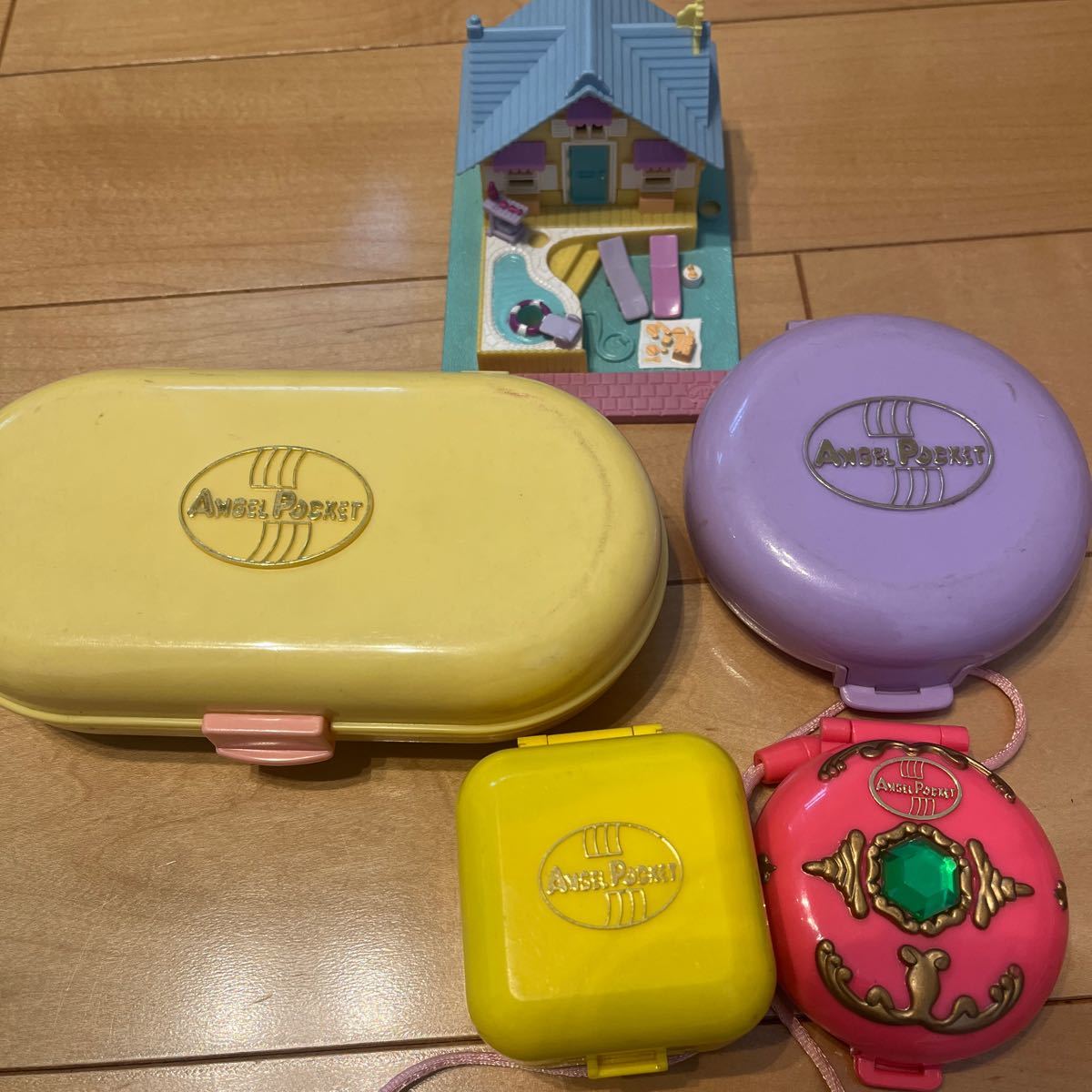 エンジェルポケット ANGELPOCKET レトロドールハウス BANDAI 5点 エンジェルポケット ANGELPOCKET レトロドールハウス BANDAI 5点